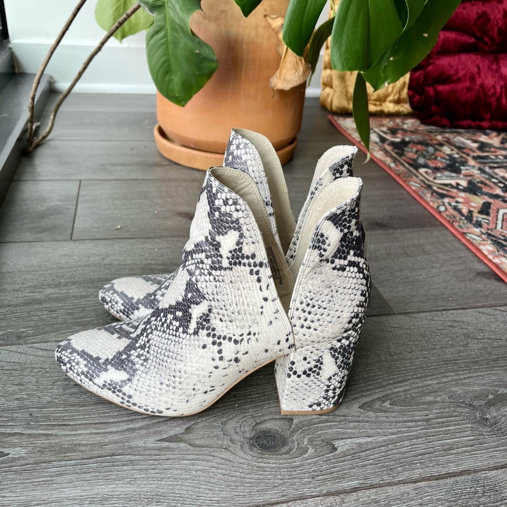 Steve Madden Snakeskin Booties